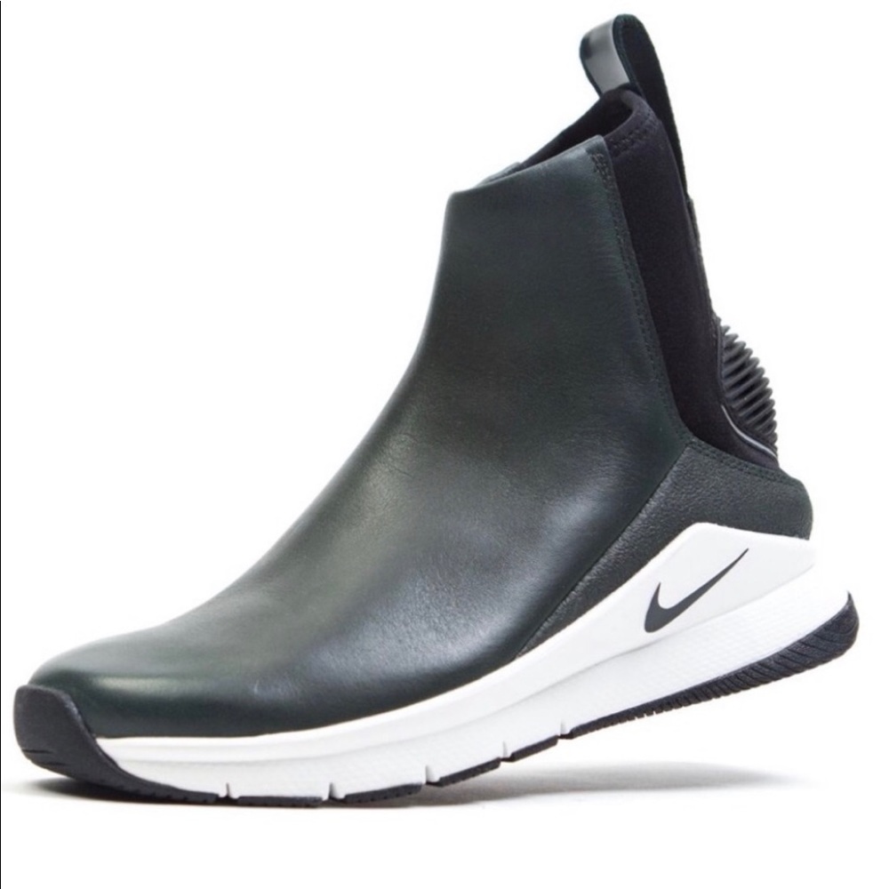 Nike Rivah High Premium Leather Shoes Boots Black
